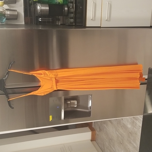 💕MARA HOFFMAN SWIM💕 Alma Sleeveless Wrap Front Maxi Dress ~ Orange Small S - Picture 11 of 16